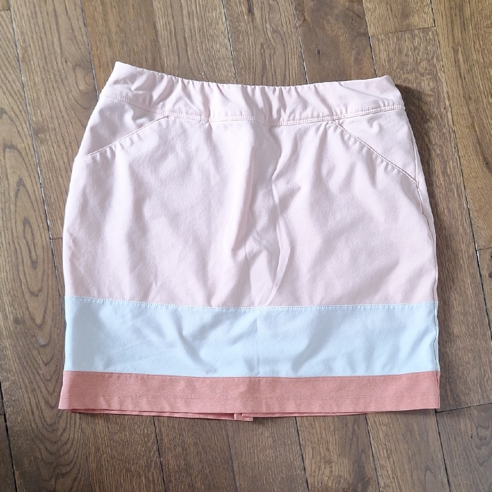 Adidas White and Pink Mini Pencil Skort Casual